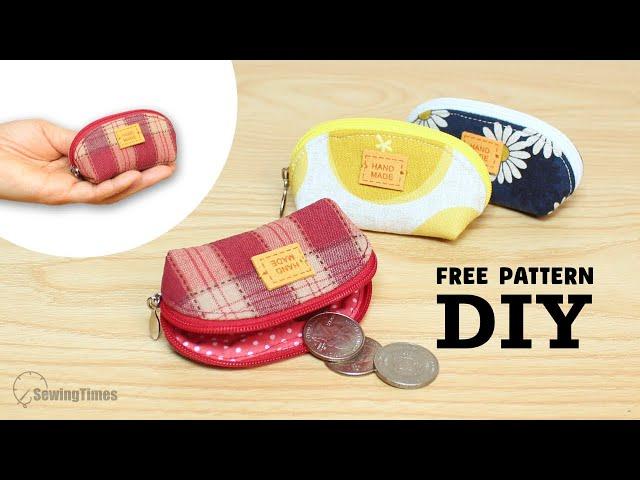 Free Pattern for Christmas Sewing Gift DIY Mini Coin Purse Dumpling Pouch