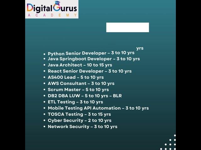 Infosys Job Openings 2025  | Java, Python, .NET, AWS, Testing & More!