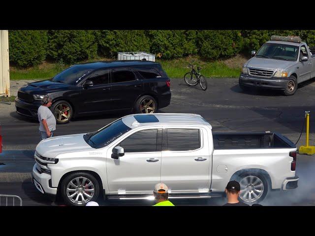 2021 Chevrolet Silverado 1500 High Country VS 2020 Dodge Durango Drag Racing