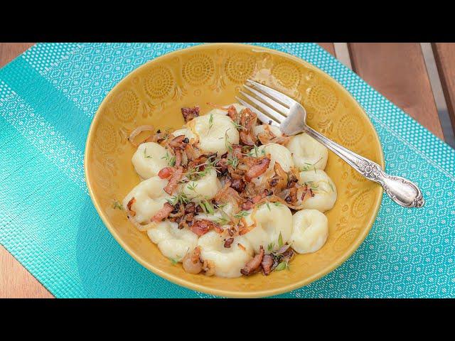 How to make POTATO GALUSHKI | Easy recipe UKRANIAN GNOCCHI | Cook with Ukraine | ASMR cooking