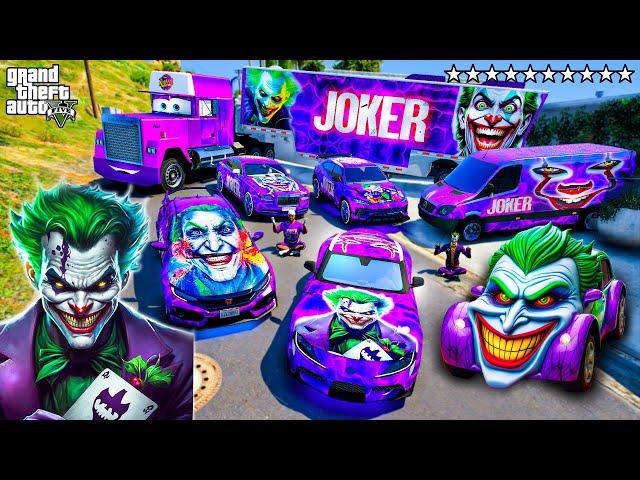 GTA 5 - Stealing JOKER CARS with Franklin! (Real Life Cars #185)