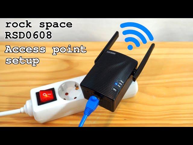 Rock Space RSD0608 Wi-Fi extender Dual Band • Access Point mode setup and test