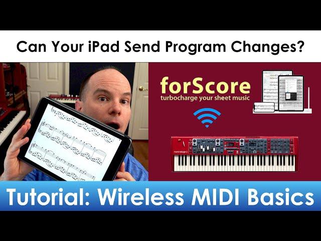 forScore Sheet Music on iPad | Change Programs on Nord Keyboard