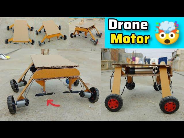 New Modified High Speed DC motor Car | Using 4 DC motor with 2 Drone Motor