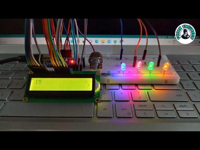 Binary counter using Arduino nano || 16 x 2 LCD || freak engineer