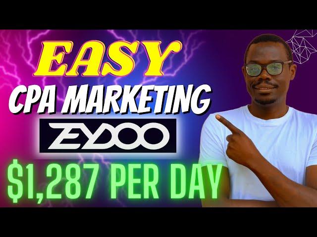 How To Make Money with CPA Marketing Promoting Smart Surveys | $1287 Per Day with Zeydoo