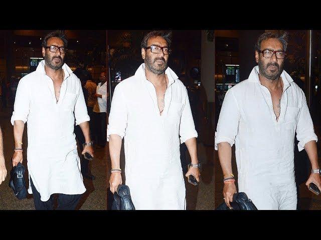 Ajay Devgn Spotted At Mumbai Airport
