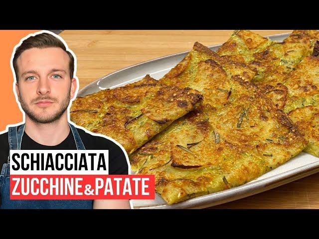 Crispy SCHIACCIATA with Zucchini and Potatoes - Only 5 MINUTES preparation time!