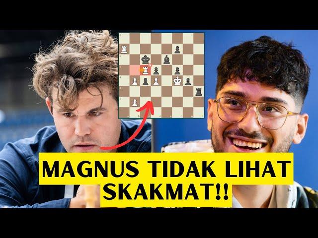 MAGNUS MISSED 4 MOVE CHECKMATE!! MAGNUS CARLSEN VS ALIREZA || CHAMPIONS CHESS TOUR 2024