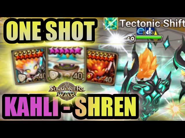 ONE SHOT TEAM KAHLI SHREN - Summoners War