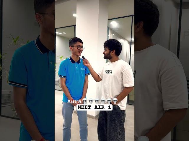 NEET 2025 AIR 1 Aura | Create History NEET Topper | All Time Toughest NEET paper 2025