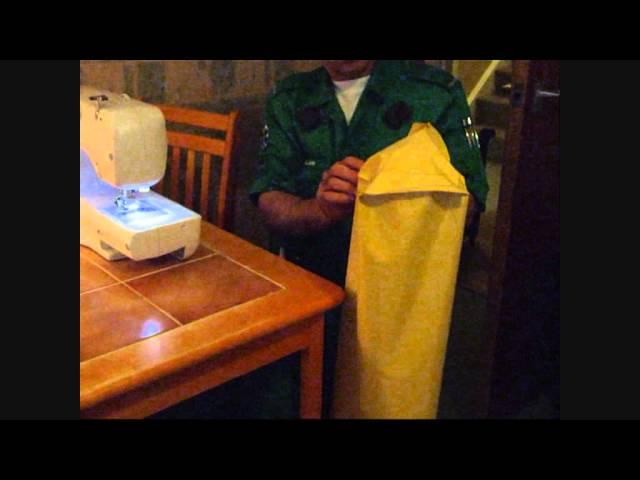 Sewing a hovercraft skirt segment