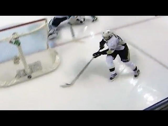 Malkin dances for a beautiful wraparound goal