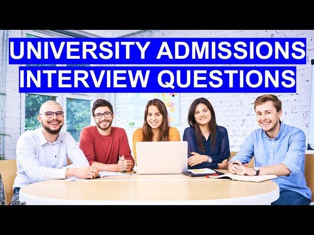 UNIVERSITY INTERVIEW Questions and Answers (PASS Your Uni Admissions Interview!)