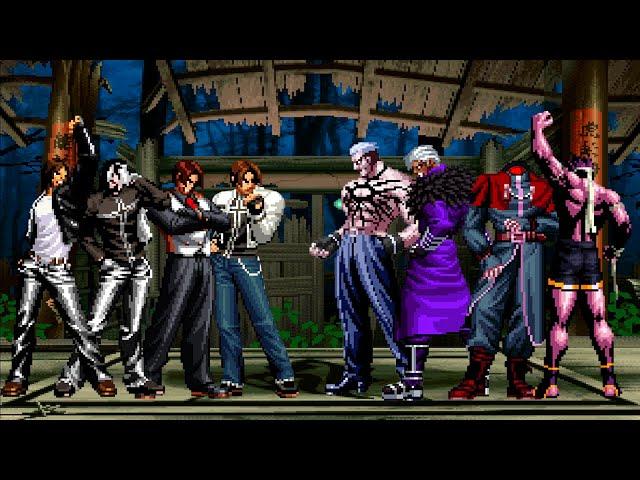 [KOF Mugen] Kyo Kusanagi Team vs KOF Bosses Team