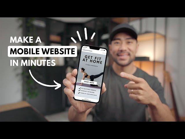 How To Make a Mobile-Friendly Website in Canva (Bonus Website Template)