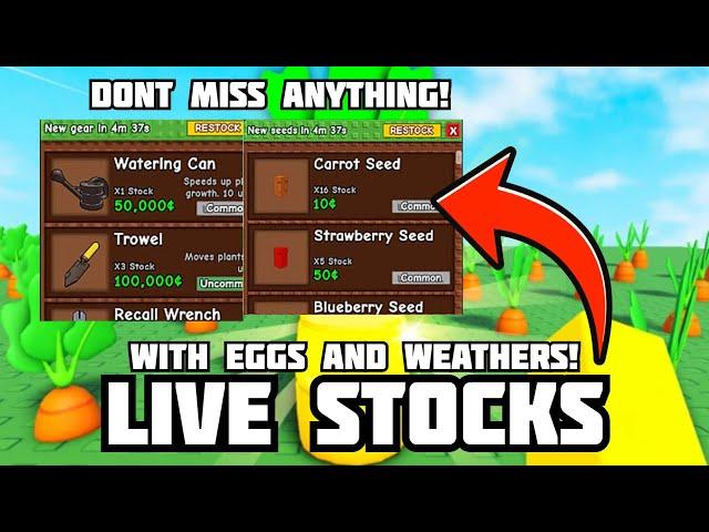 *UPDATE* Grow a Garden Stocks Live! 24/7