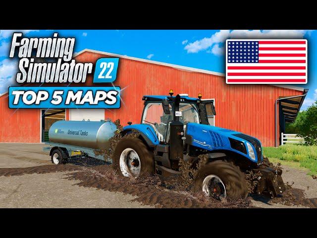 Top 5 AMERICAN Maps, You MUST Try In Farming Simulator 22!