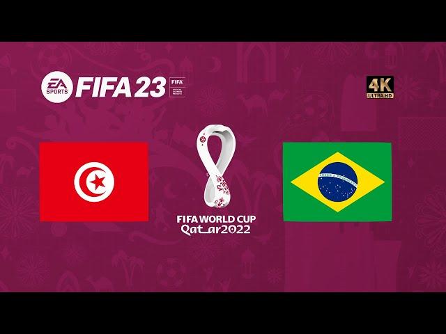 Brasil x Tunísia | FIFA 23 Gameplay Copa do Mundo Qatar 2022 | Final [4K 60FPS]