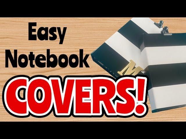 REFILLABLE TOO!  quick and easy cover folio for TWO 4x6 notepads.  DIY FILE FOLDER CRAFT