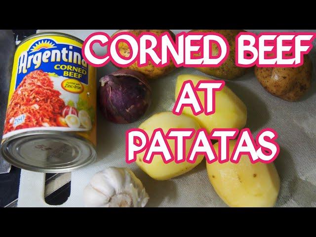 how to cook corned beef and potato for breakfast II GINISANG CANNED   CORNED BEEF WITH PATATAS