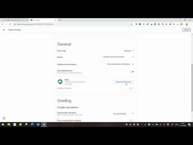 Setting Up Google Meet within Google Classroom