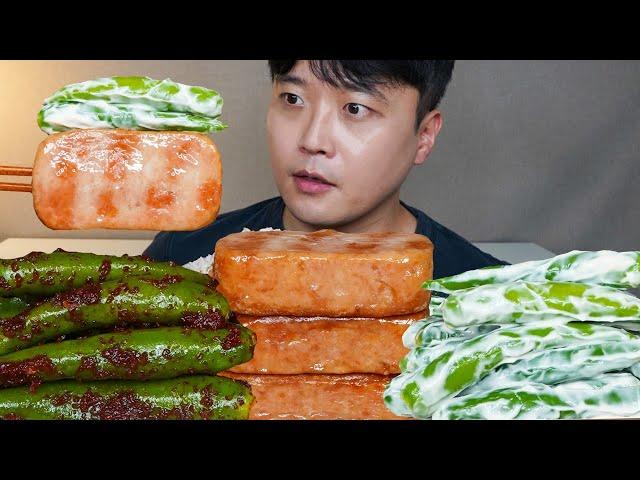 아내표 집밥 땡초김치 땡초마요 통스팸 요리 먹방 Chili Kimchi & Spam ASMR MUKBANG REAL SOUND EATING SHOW