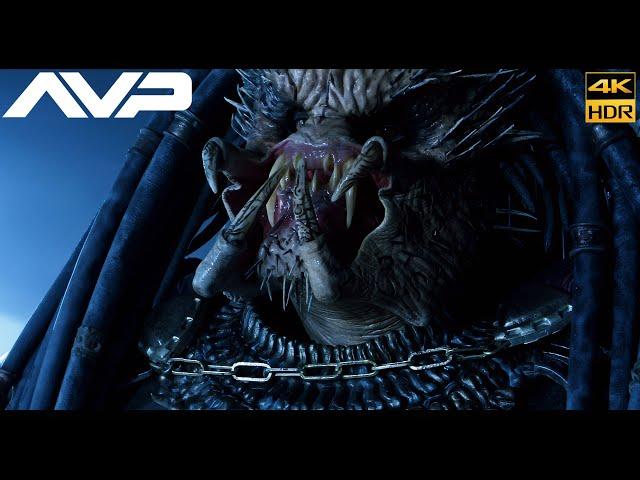 AVP: Alien vs.Predator (2004) Final Ending Scene Movie Clip Upscale 4k HDR -