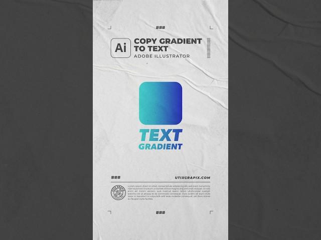 Copy Gradient Color to Text in Adobe Illustrator