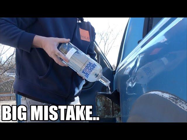 What Happens If You Fill Up An EMPTY Tank With Vodka? (Instead Of Gasoline)