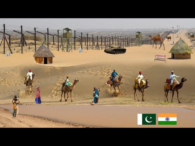 Desert Village Life Routine at India Pakistan Border Zero Line