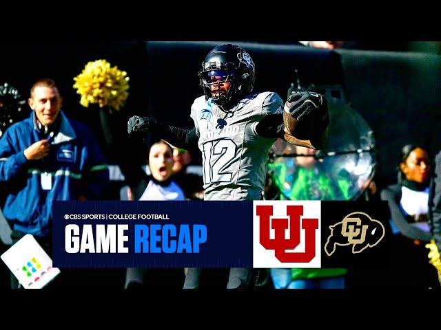 No. 17 Colorado ROLLS over Utah, keeps Big 12, CFP hopes alive | Game Recap