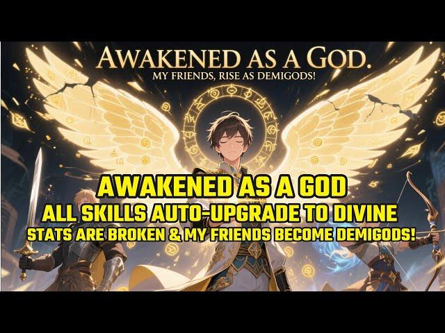 AWAKENED AS A GOD:ALL Skills Auto-Upgrade to DIVINE, Stats are BROKEN & My Friends Become DEMIGODS!