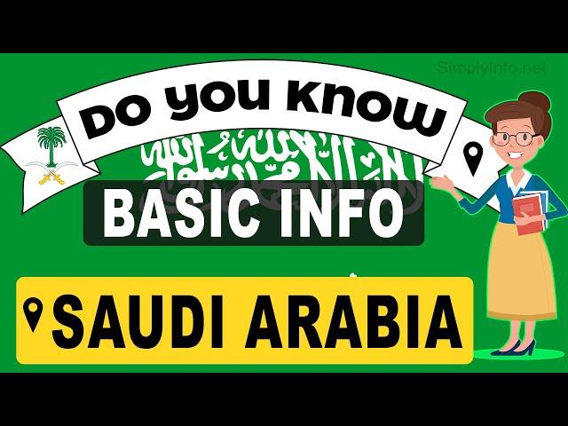 Do You Know Saudi Arabia Basic Information | World Countries Information #152 - GK & Quizzes