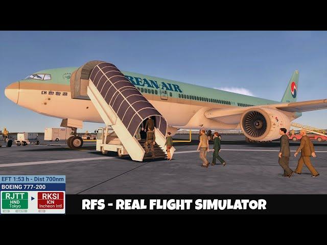 RFS - Real Flight Simulator - Tokyo (Haneda) to Seoul (Incheon) Full Flight | Boeing 777-200