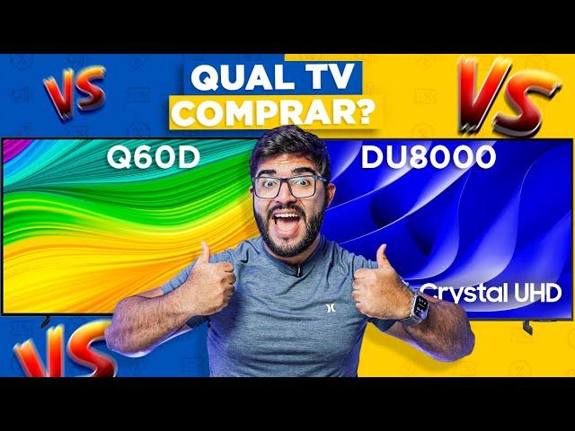 EITA! Qual a Melhor Smart TV da SAMSUNG? Q60D vs DU8000! Comparativo completo