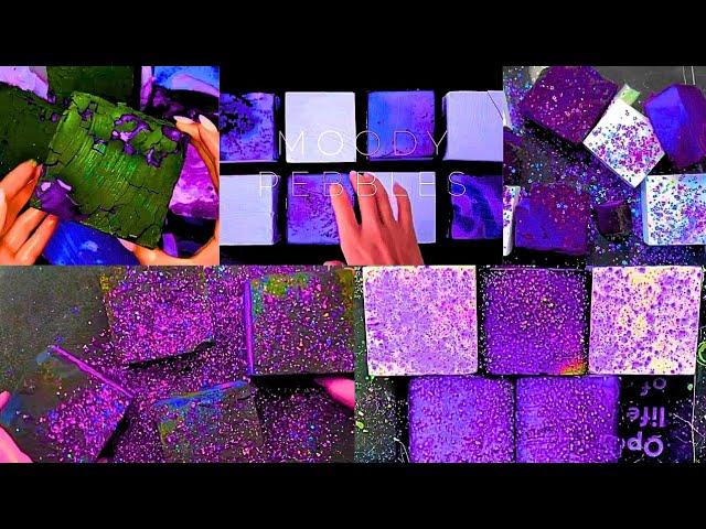 ️MIDNIGHT CRUMBLES ️ | Purple Dyed Satisfying ASMR #satisfying #gymchalk #purple