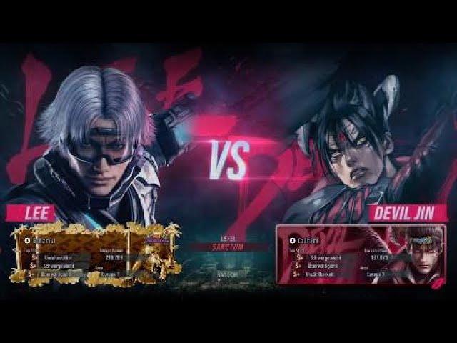 Tekken 8 Online Ranked Lee (Battle Ruler) vs Devil Jin (Raijin)