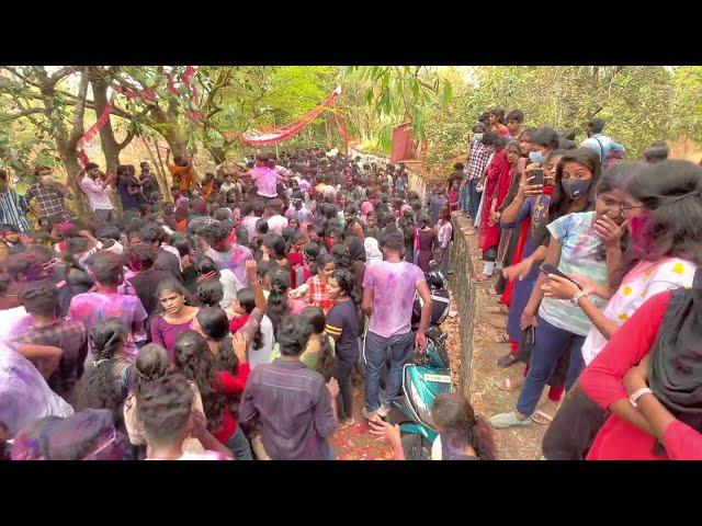 VMK  VERITY DRUM BEAT ️‍HOLI CELEBRATIONS @GURUVAYUR #sreekrishnaCollege