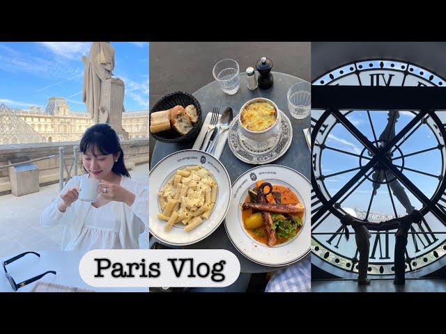 Paris Vlog(Ep.3)ㅣ파리 브이로그ㅣ방브벼룩시장ㅣ오르세미술관ㅣ루브르박물관ㅣ양파스프ㅣ에펠탑ㅣ오륜기ㅣ파리올림픽