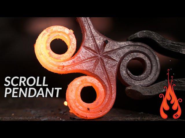 Blacksmithing - Forging a Scroll Pendant