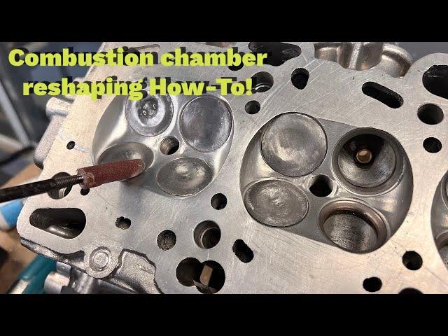 Reshaping a 4G63 combustion chamber how-to!