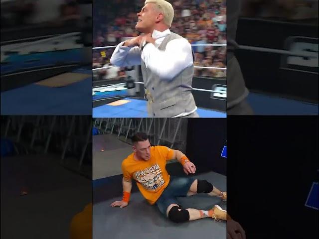 #codyrhodes and #jeyuso attack on #loganpaul #johncena #wwesmackdown #shortvideo
