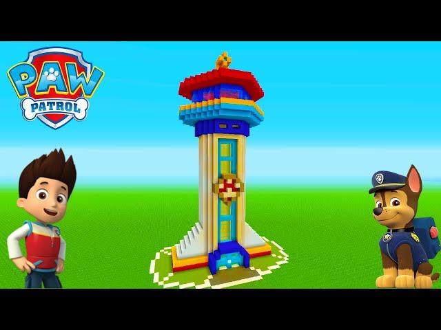 Minecraft Tutorial: How To Make The Paw Patrol Headquarters "Paw Patrol"