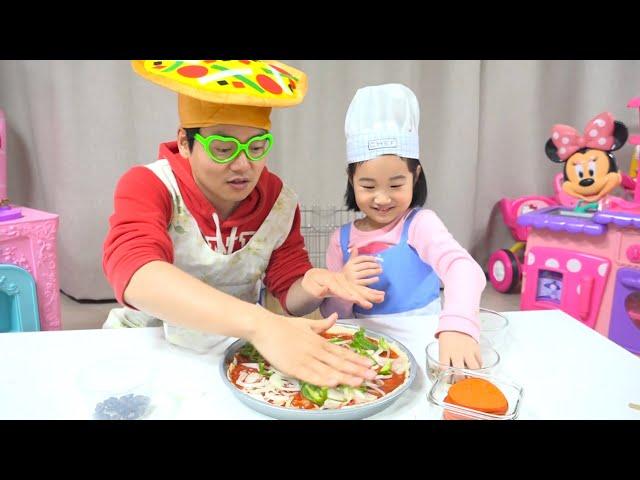 PIZZA Toys Playset Mainan Masak Masakan Membuat PIZZA Let's Play Boram 