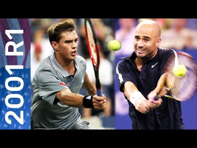 Andre Agassi vs Mike Bryan Full Match | US Open 2001 Round 1