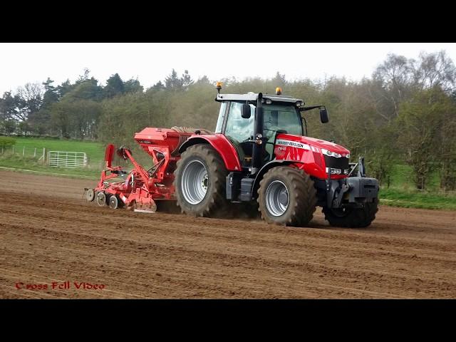 Massey Ferguson 7618 on the Drill.