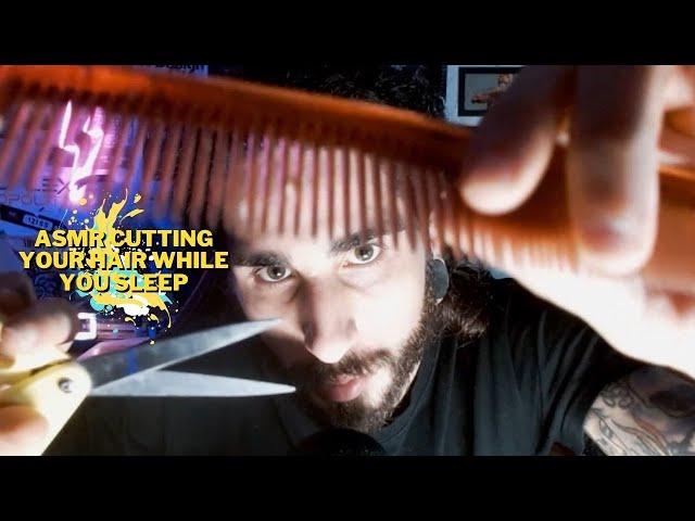 ASMR CUTTING YOUR HAIR WHILE YOU SLEEP #asmr