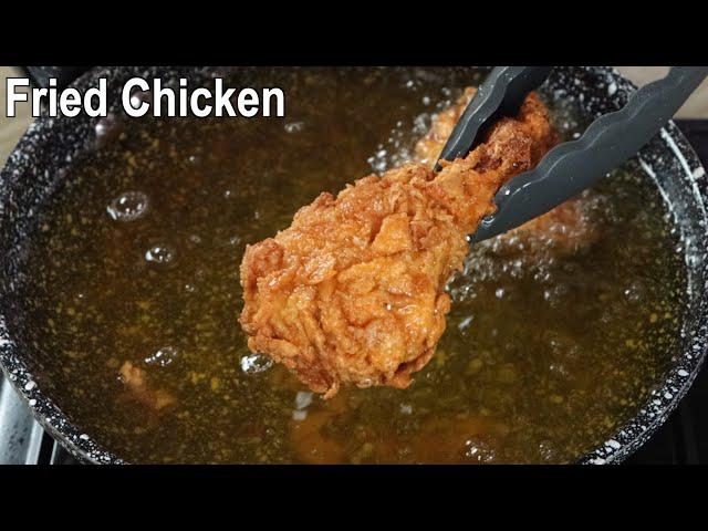 Fried Chicken Recipe | Homemade Perfect Fried Chicken | Crispy & Spicy chicken fry recipe