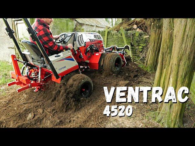 We test the Ventrac 4520 with Stump Grinder - Front Bucket/Grab - Power Brush and Tough Cut Deck